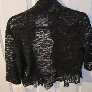 Bolo lacy glittery jacket